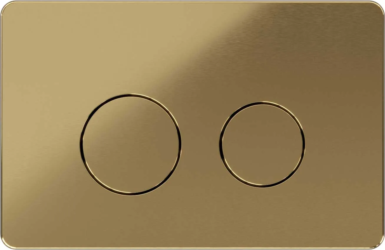 Flush plate Shine, brushed gold