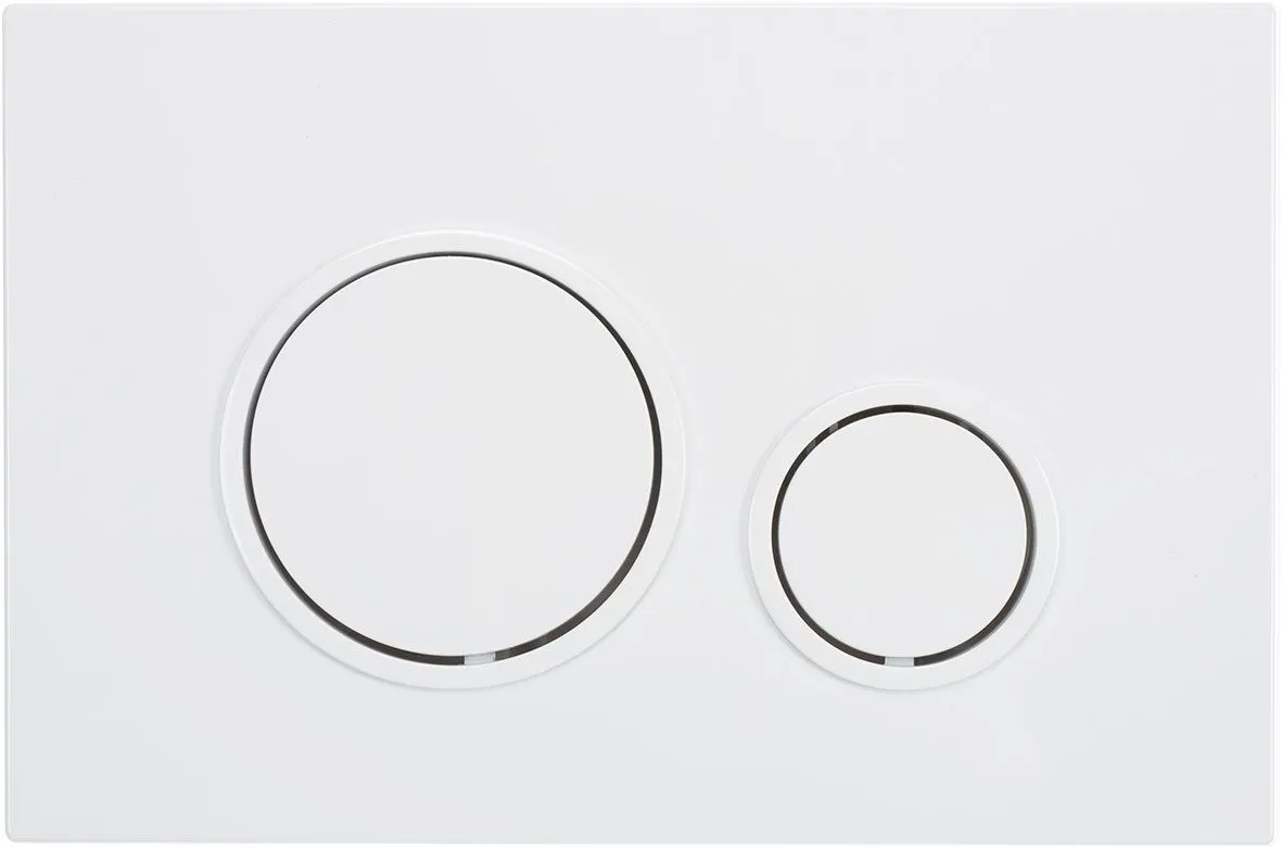 Flush plate Soul, white