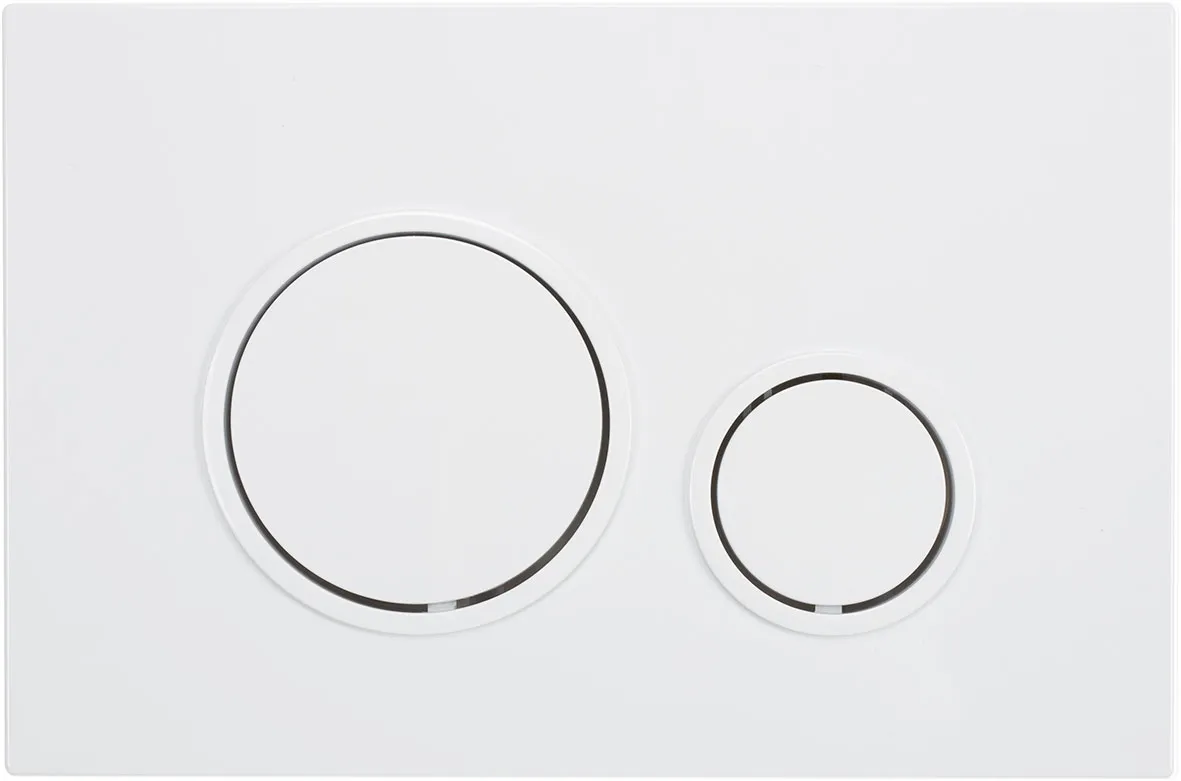 Flush plate Soul, white