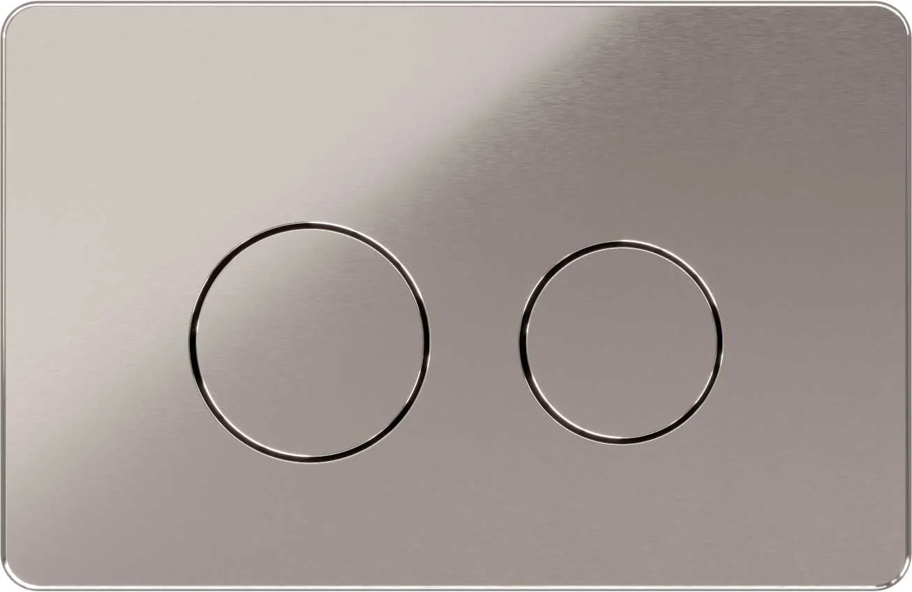 Flush plate Shine, brushed nickel