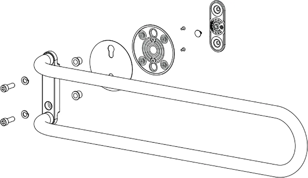 VARIOTRONIC supporting hangles, white