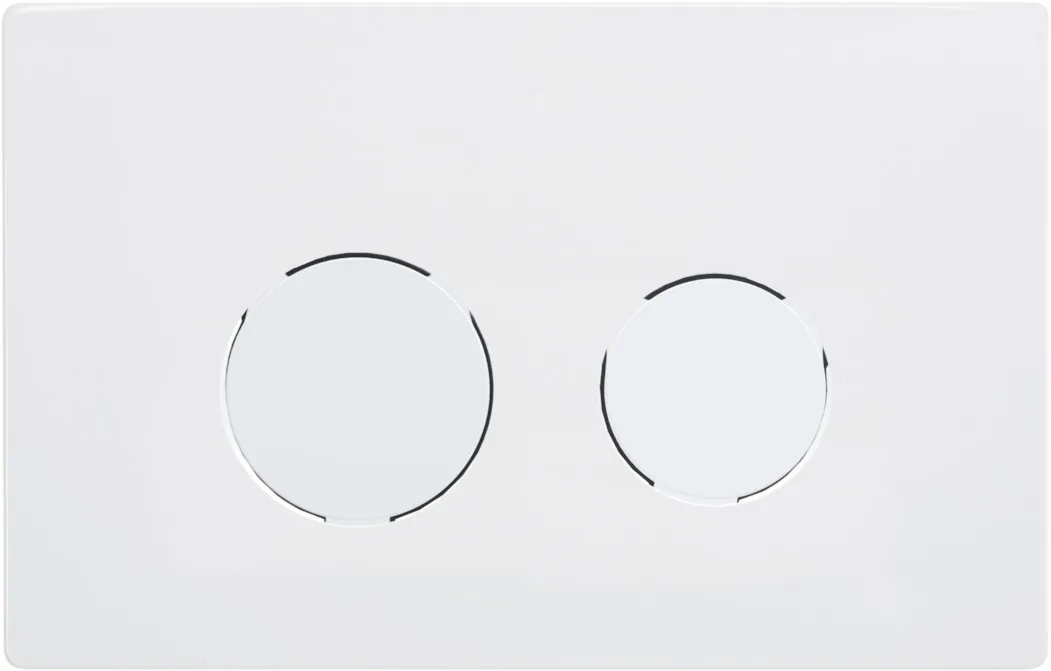 Flush plate Shine, white