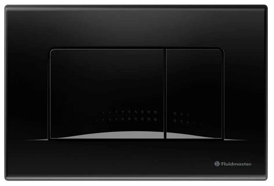 Flush plate Verve, black
