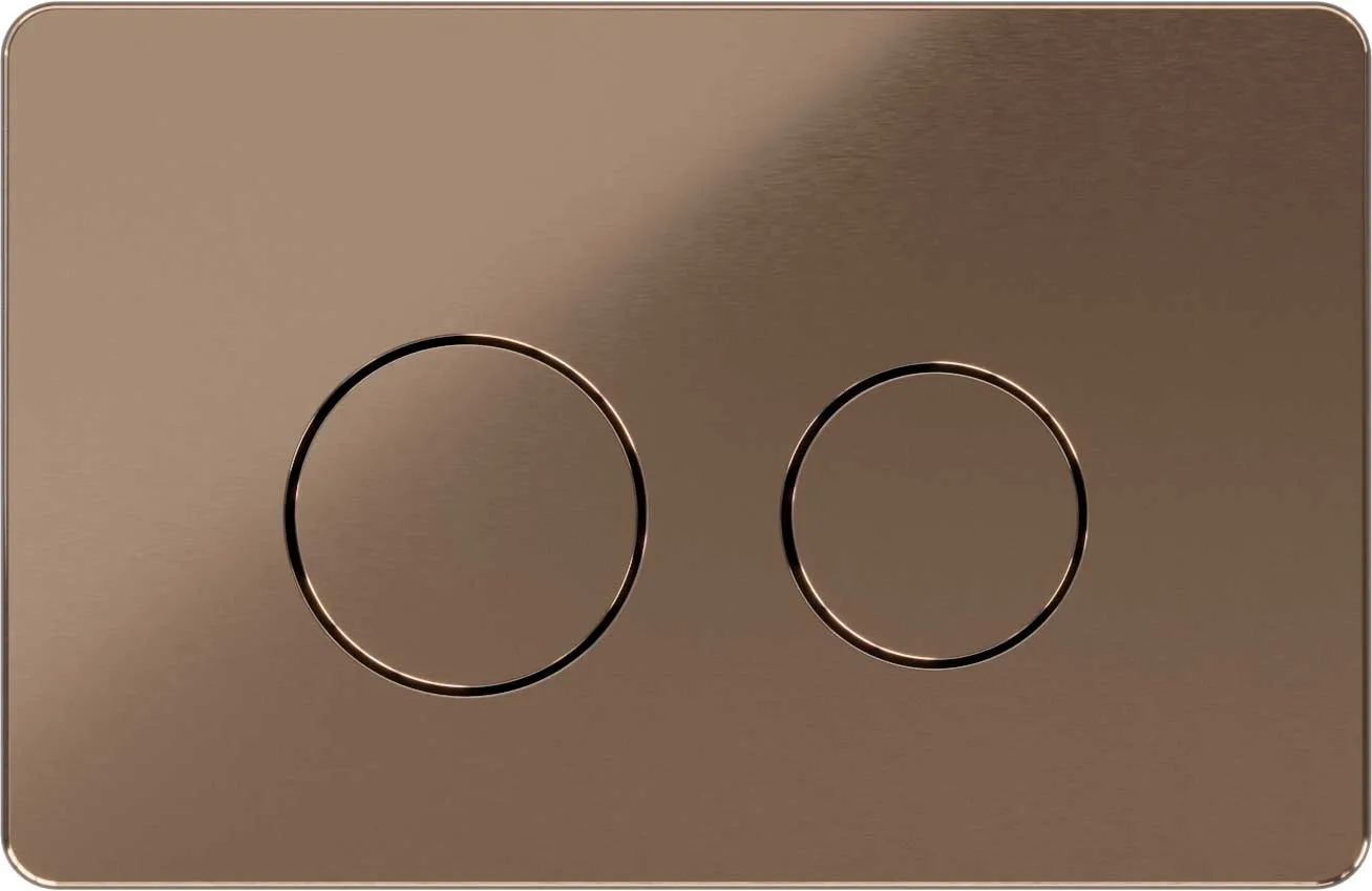 Flush plate Shine, brushed copper