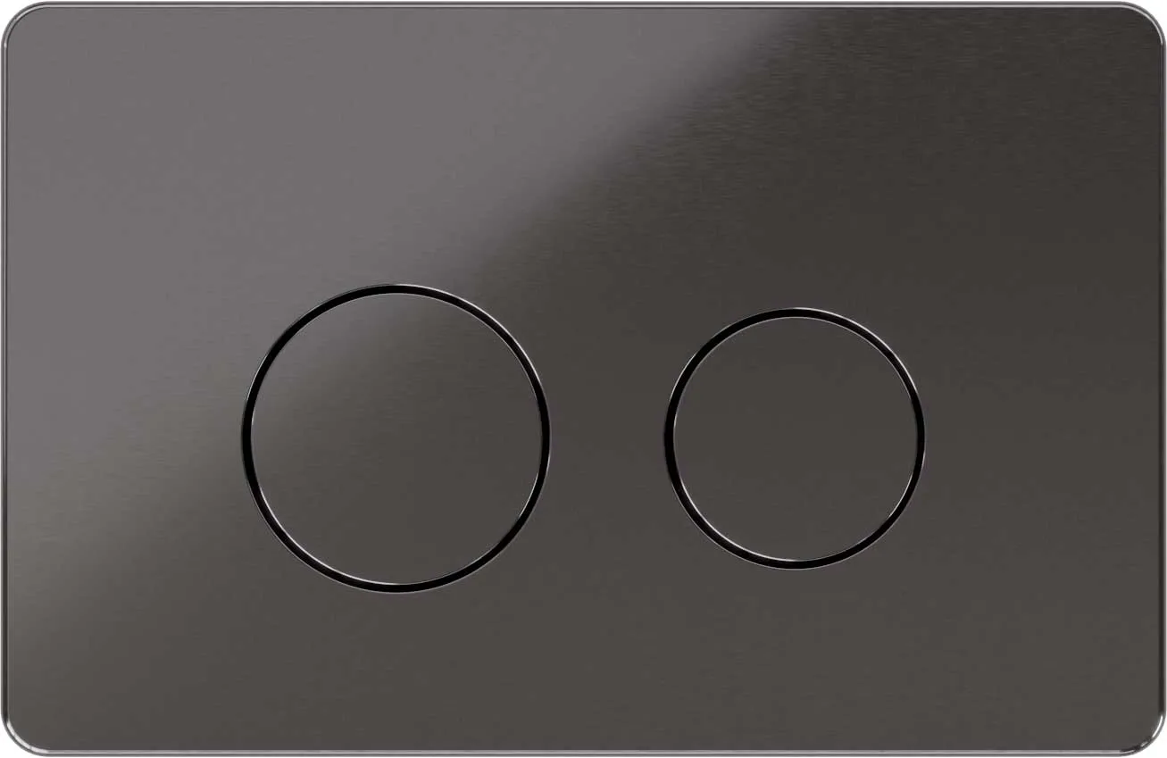 Flush plate Shine, brushed titanium