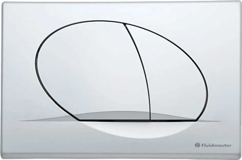 Flush plate Flourish, matt chrome