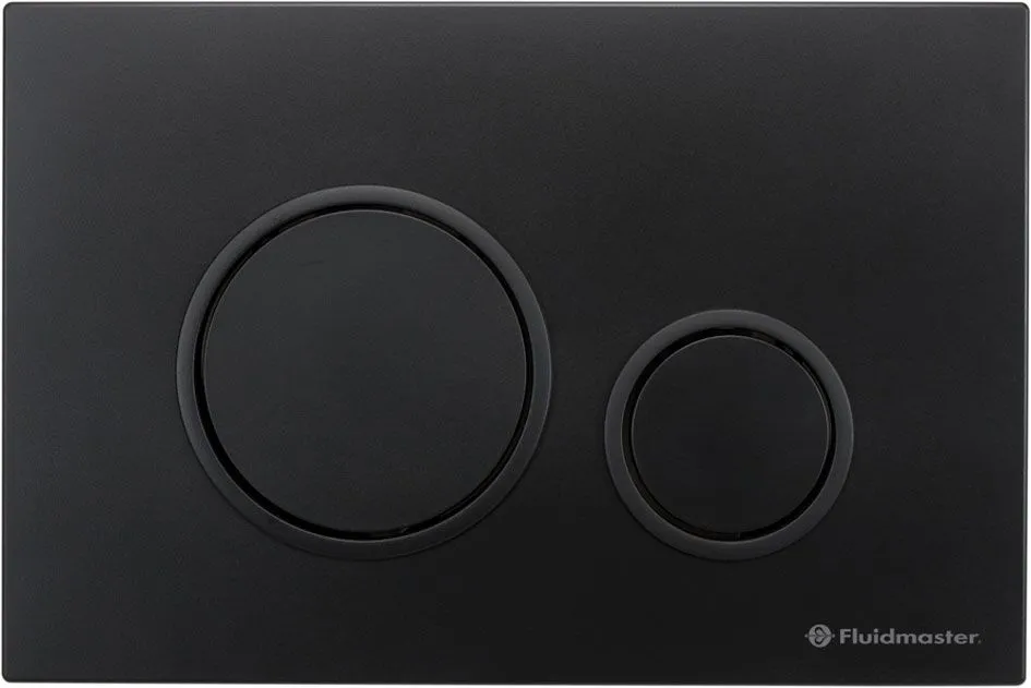 Flush plate Soul, black